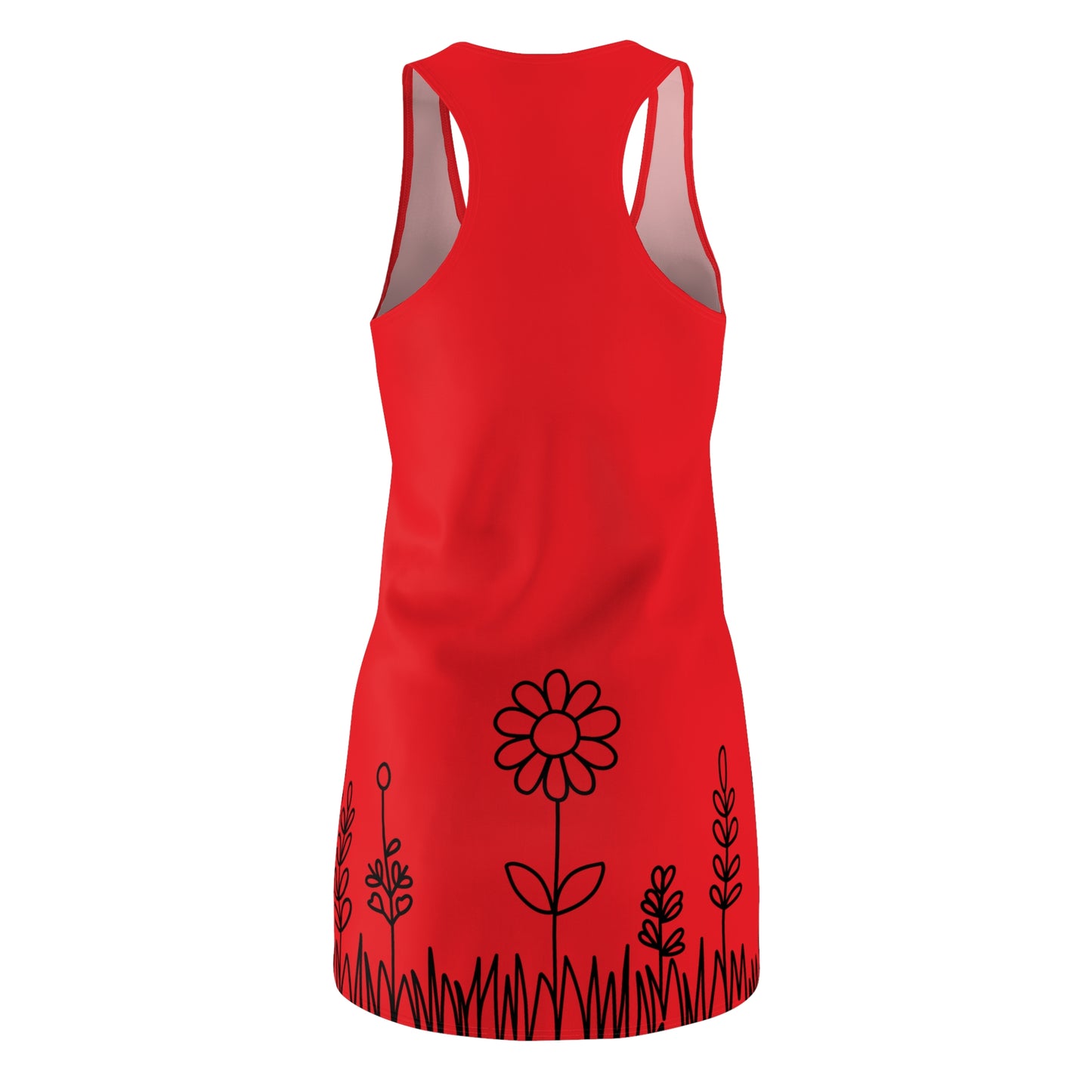 Blumen Racerback Kleid – Bequemes Sommerkleid