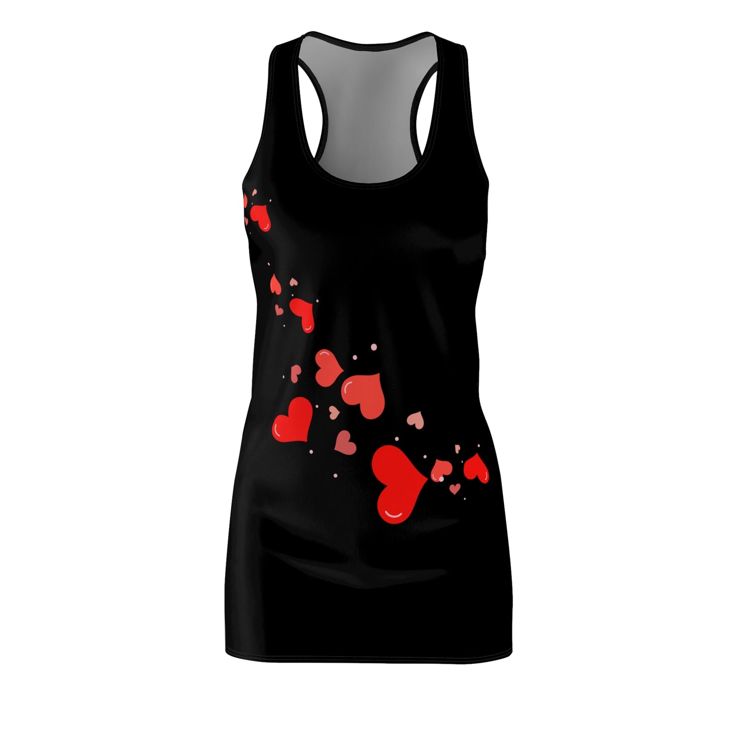 Herz Racerback Kleid – Elegantes Valentinstag Outfit