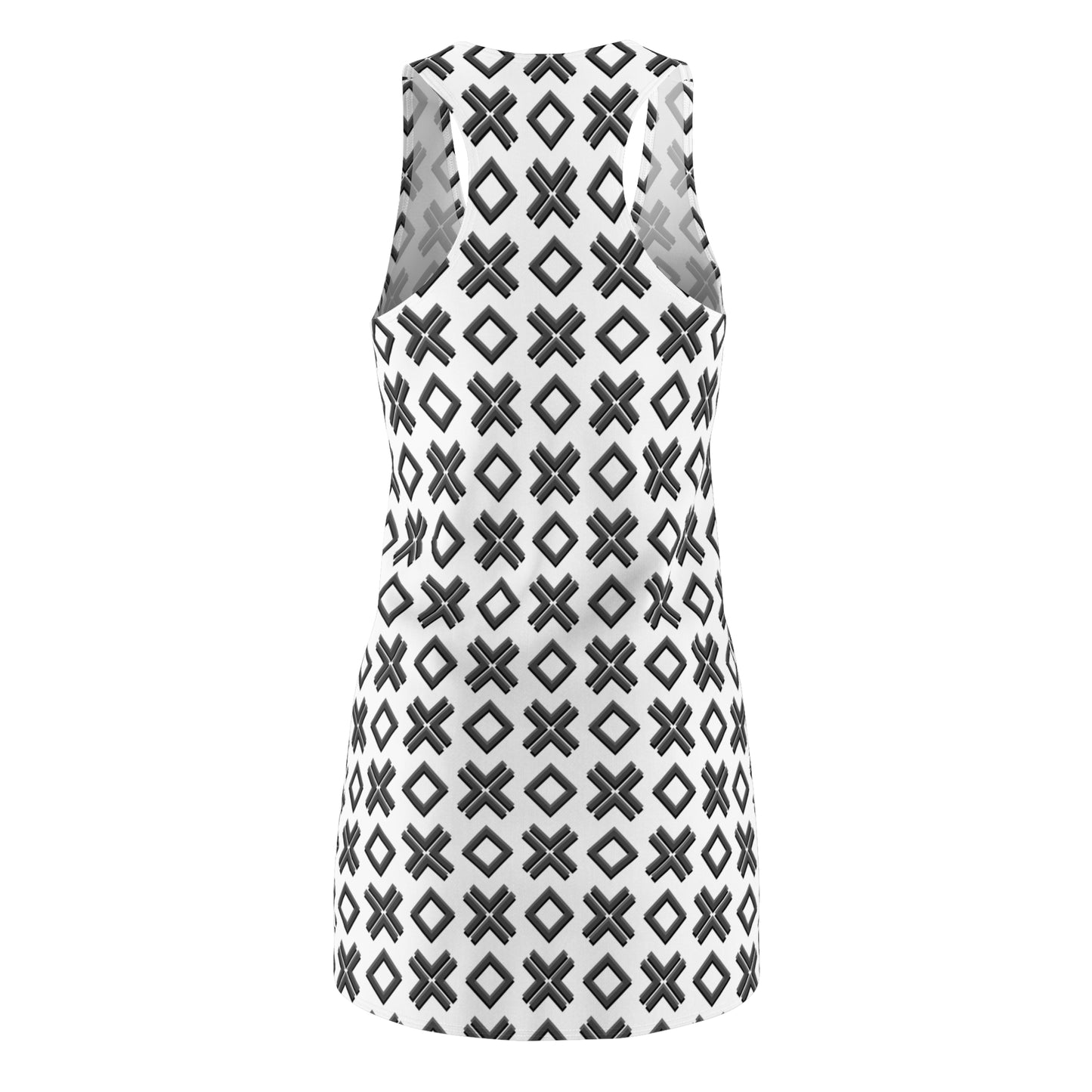 X-Muster Racerback Kleid – Modern & Sommerlich