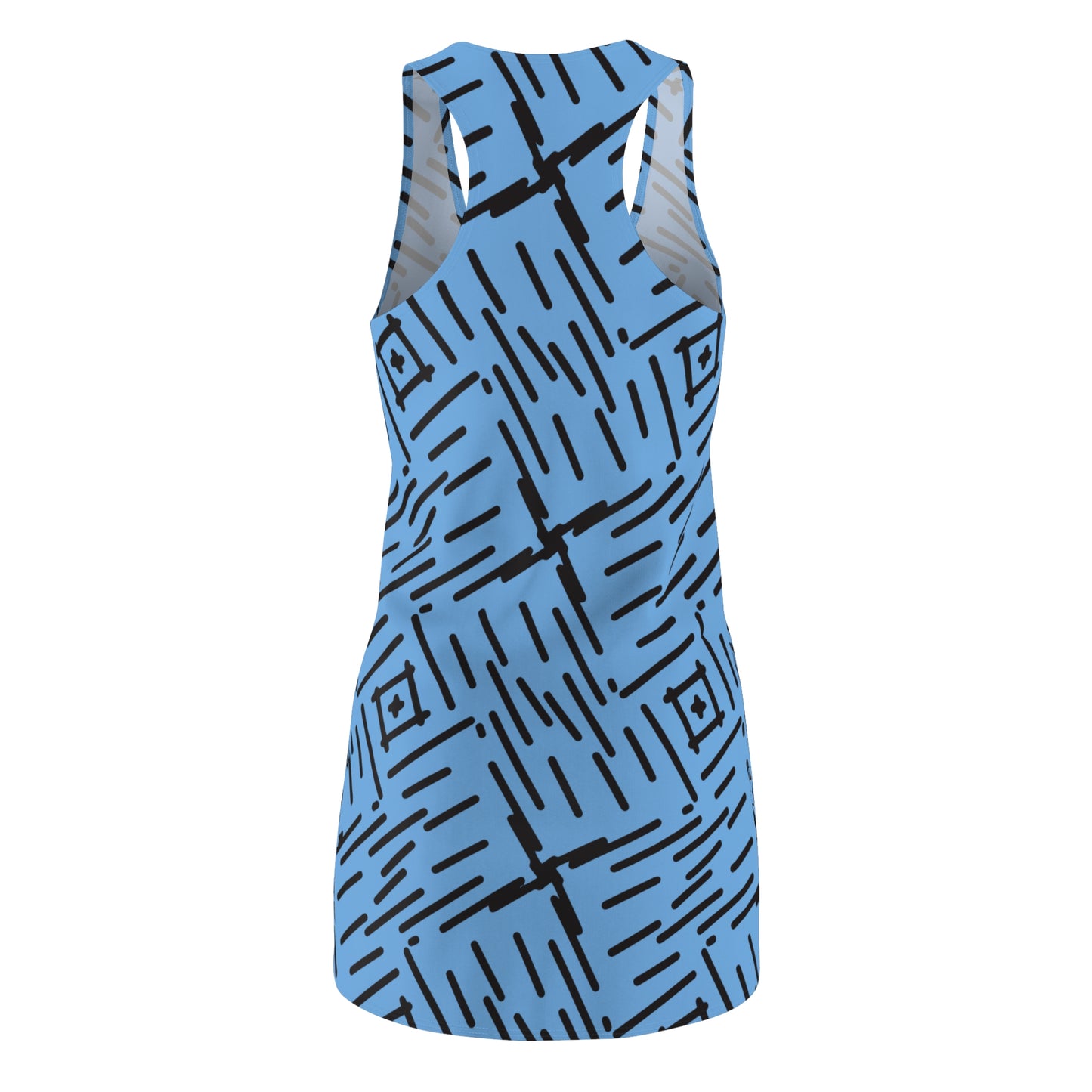 Abstrakt Racerback Kleid – Stylisches Sommerkleid