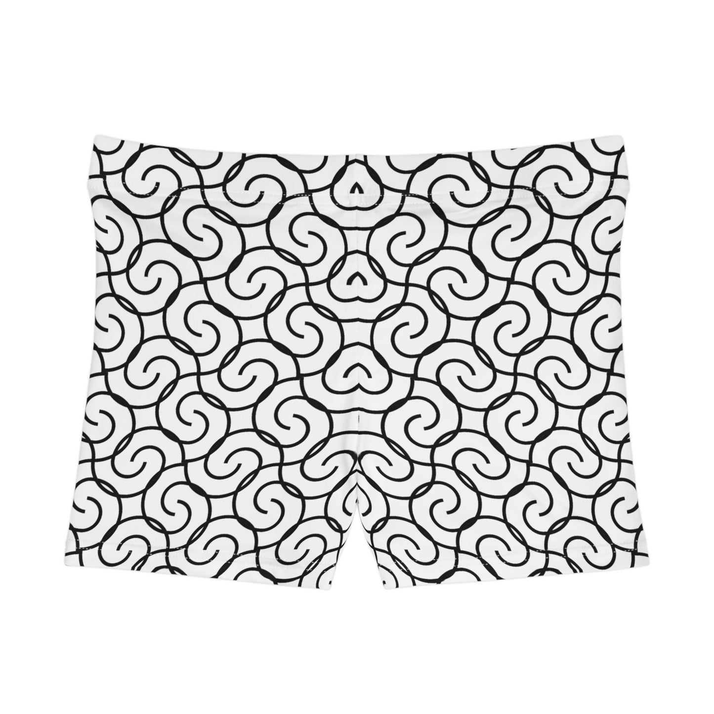 Damen Shorts Artistic Swirl Muster Stylisch Bequem Trendy