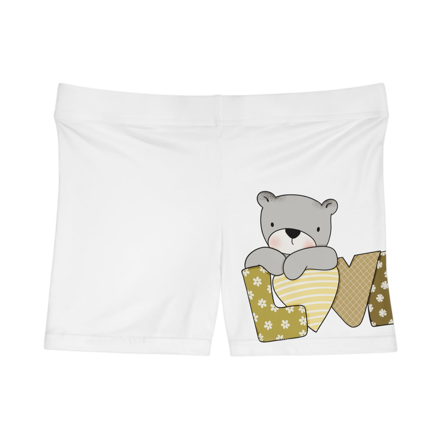 Damen Shorts Baer Love Motiv Bequem Verspielt Einzigartig