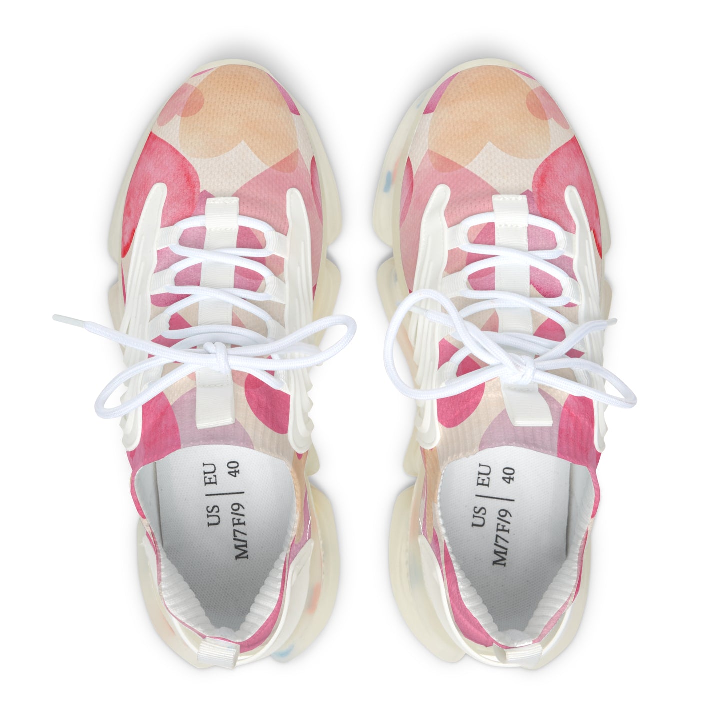 Damen Sneaker mit Herzmuster – Stylische Sportschuhe