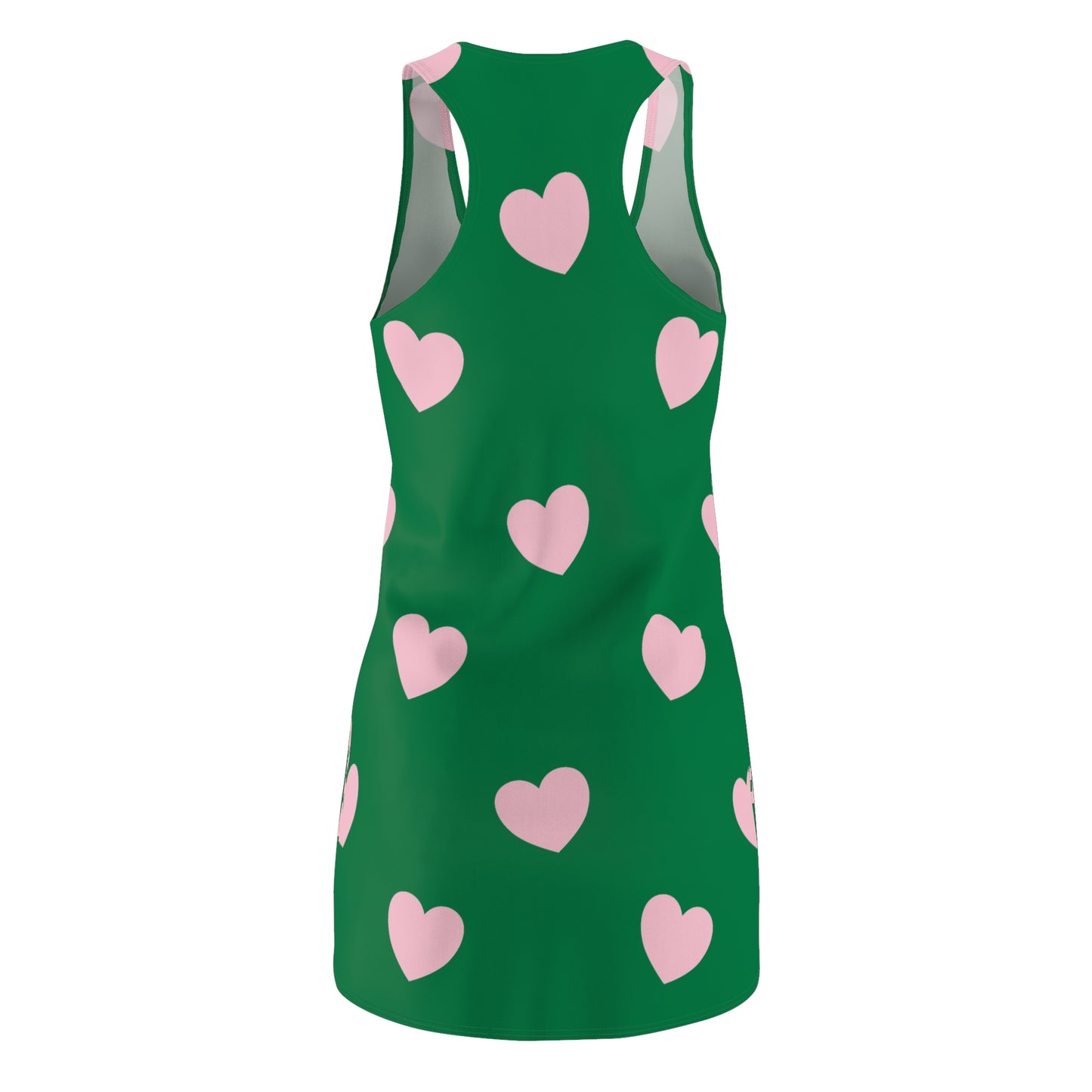 Rosa Herz Racerback Kleid – Romantisches Sommerkleid