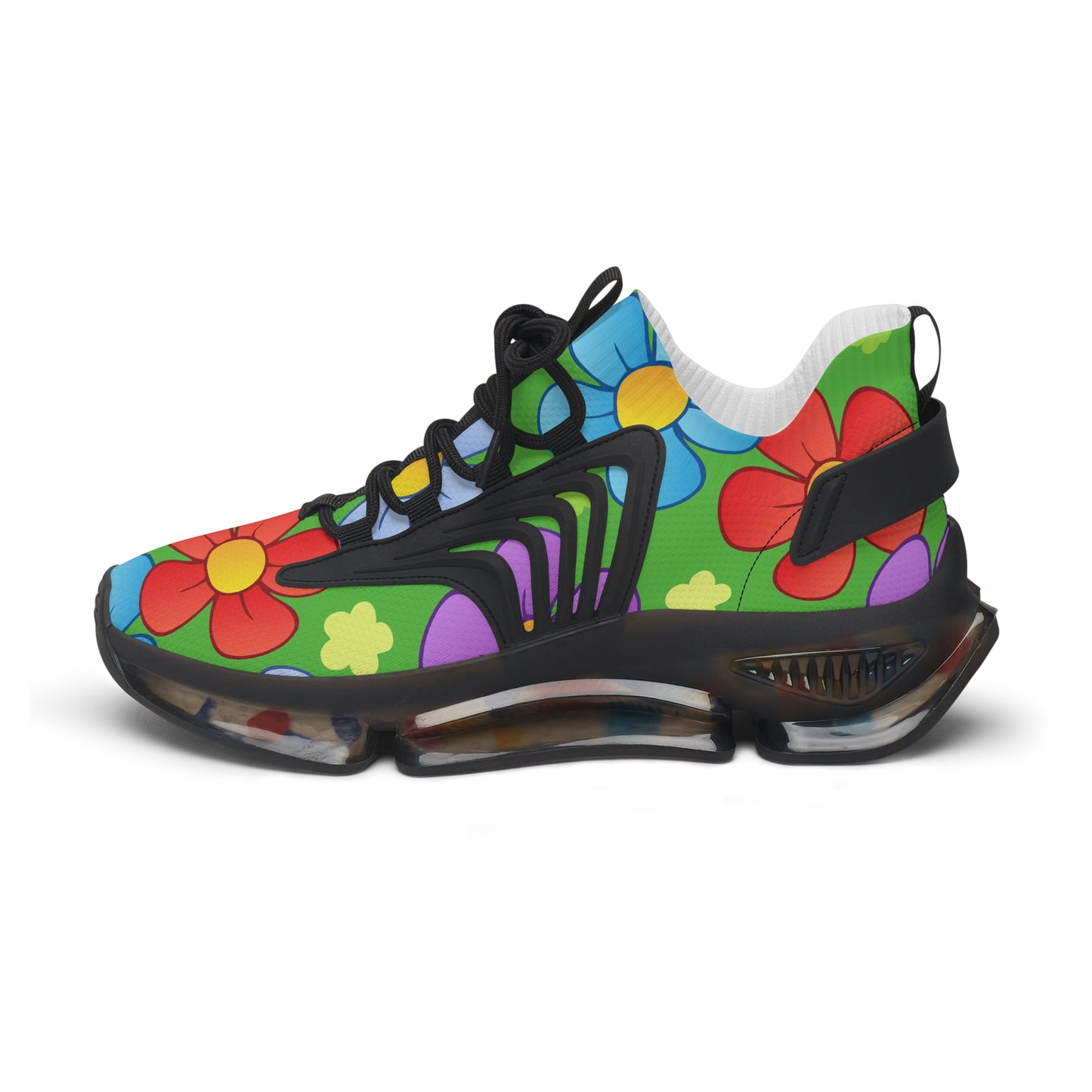 Bunte Damen Sneaker mit Blumenmuster – Stylische Sportschuhe