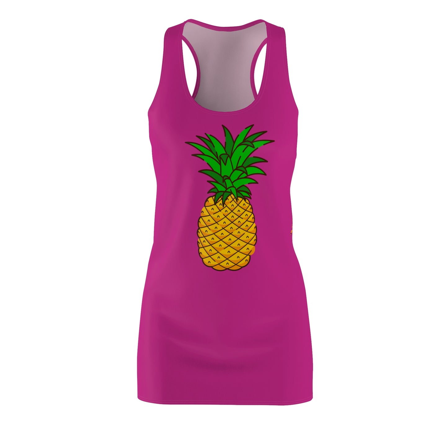 Ananas Racerback Kleid – Tropisches Sommerkleid