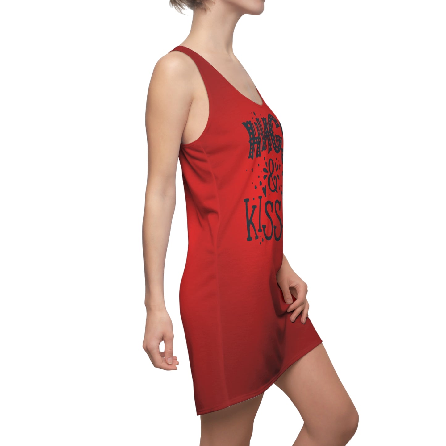 Red Hugs & Kisses Racerback Dress for Women – Romantic Summer Outfit