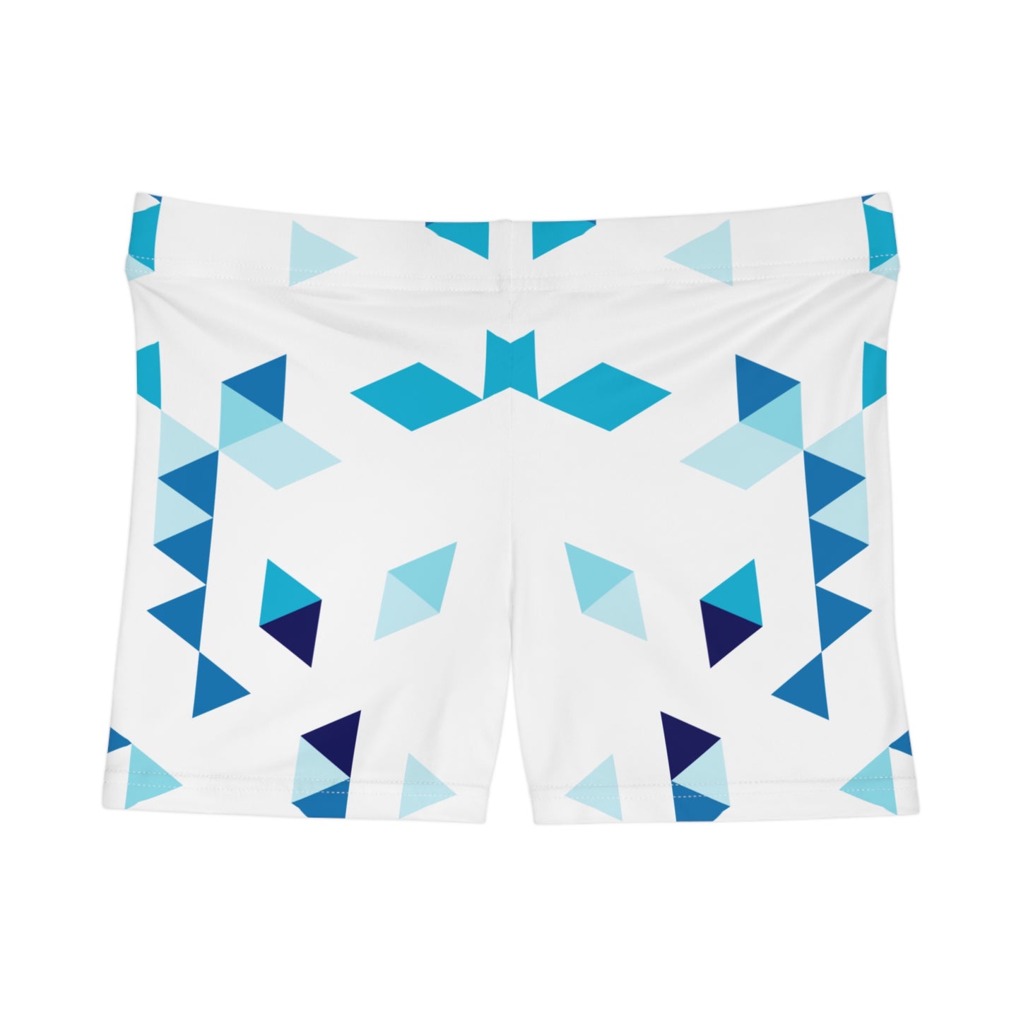 Damen Shorts Geometrisch Blau Muster Sport Sommer Lifestyle