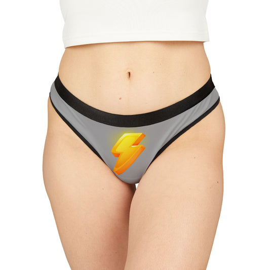 Damen Thong Unterwäsche Bequeme Atmungsaktive Slips Blitz Print Flash