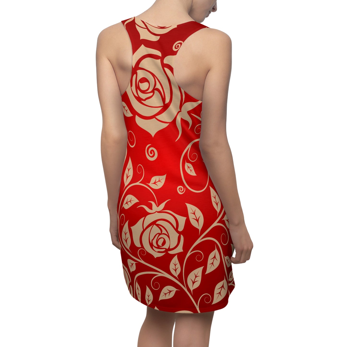 Rot Rose Racerback Kleid – Elegantes Sommerkleid