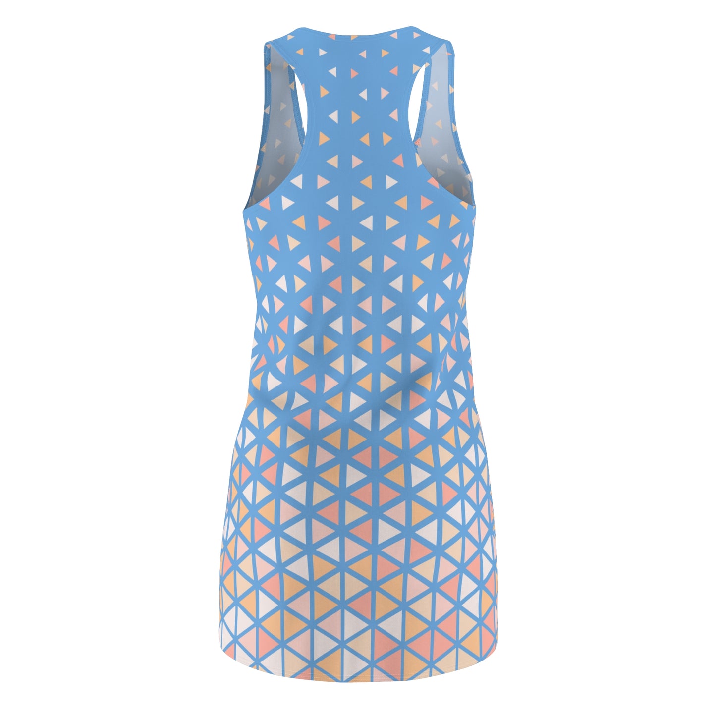 Buntes Dreieck Racerback Kleid – Trendige Sommer Damenmode