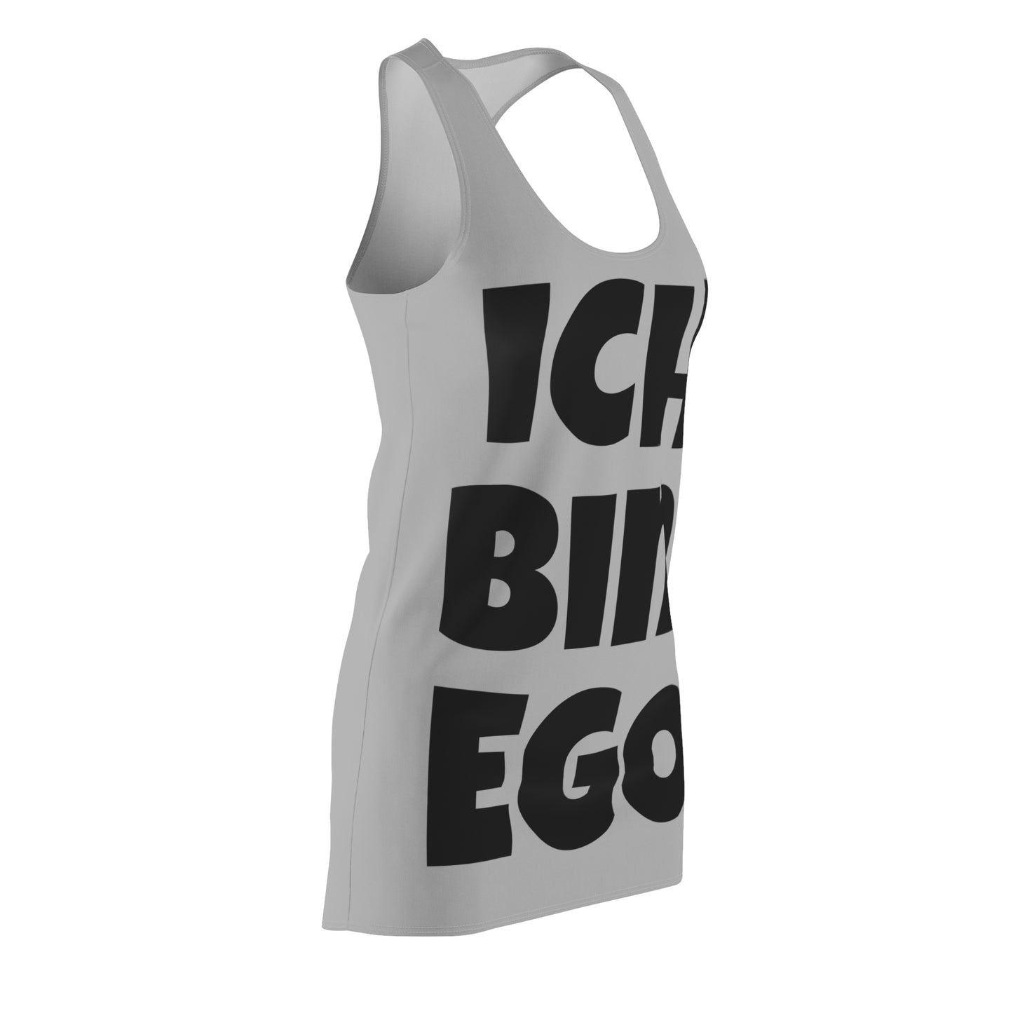 Ich Bin Ego Racerback Kleid – Statement Sommerkleid