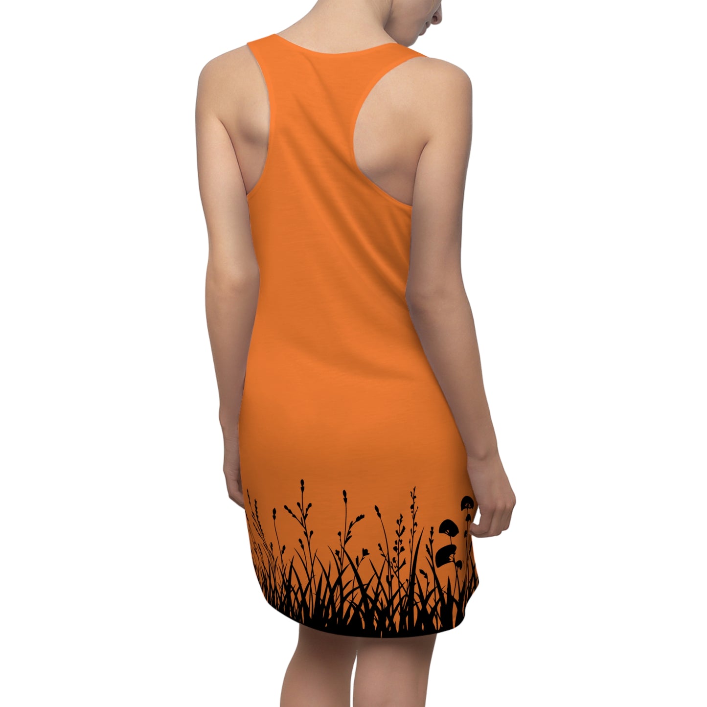 Crusta Floral Silhouette Racerback Kleid – Elegantes Sommerkleid