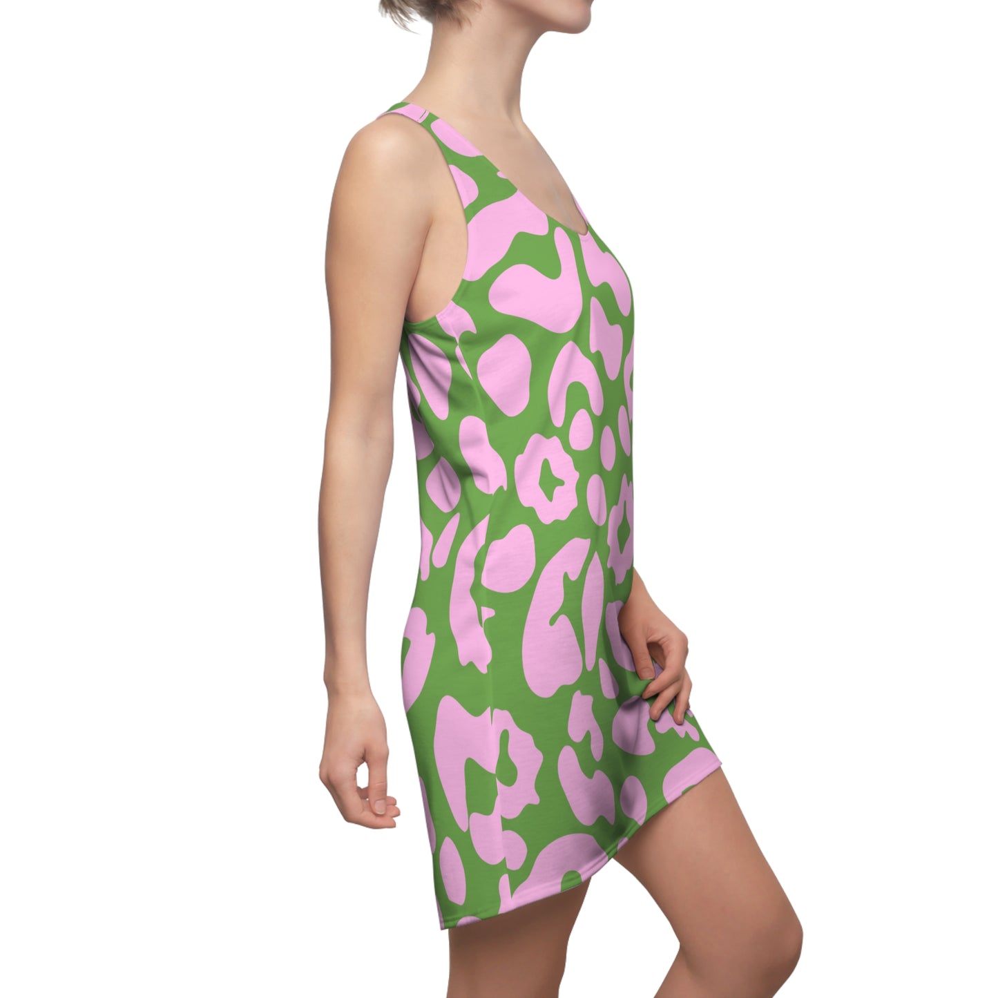 Pink Leopard Racerback Kleid – Trendiges Sommerkleid
