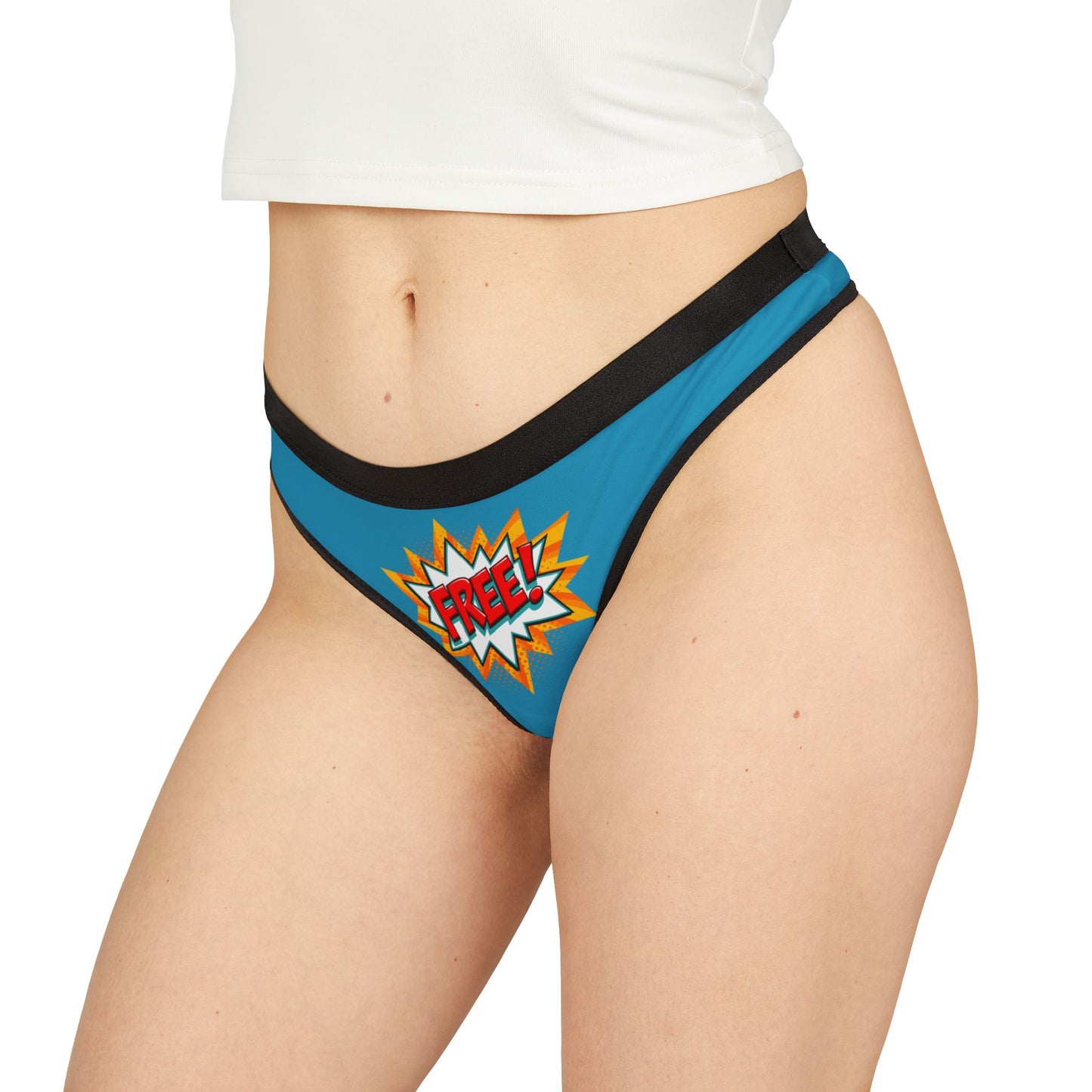Damen Thong Unterwäsche Atmungsaktive Slips Bequem Free Print