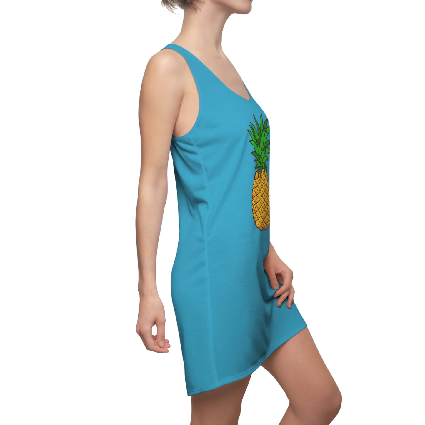 Ananas Racerback Kleid – Tropisches Sommerkleid
