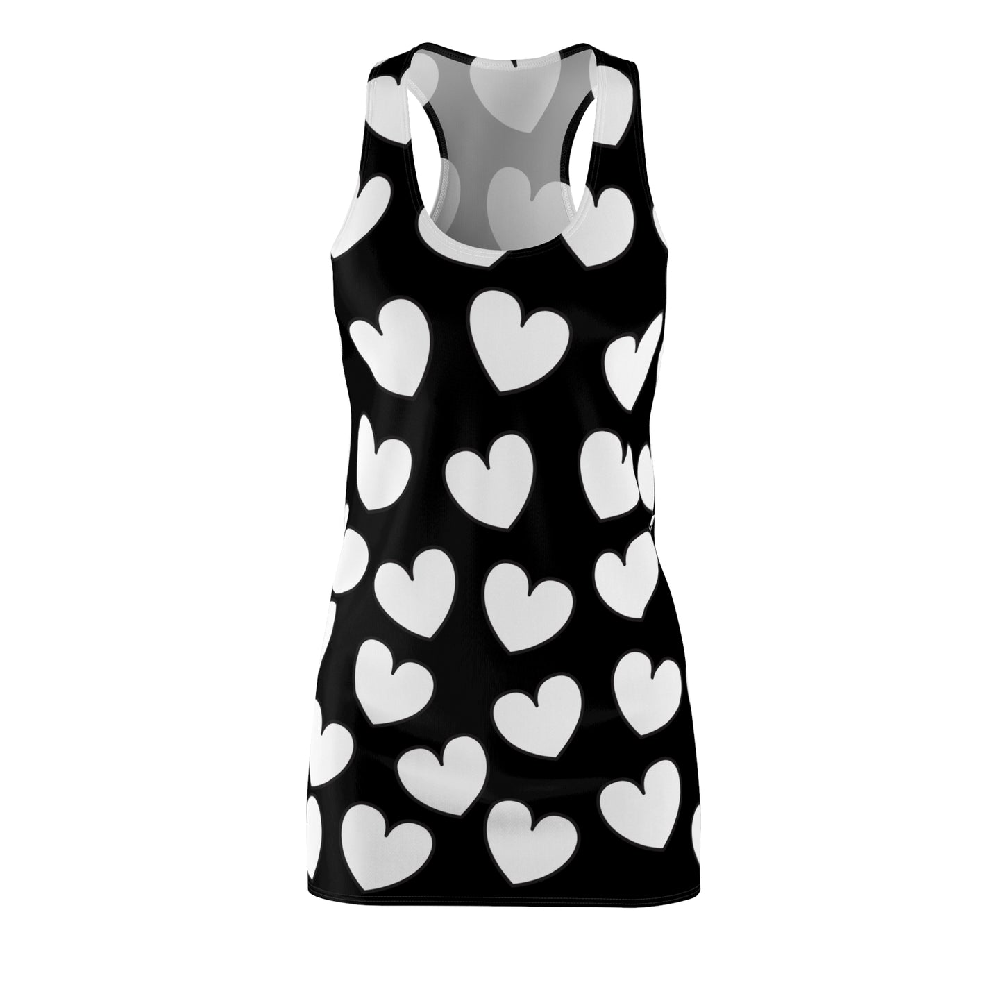 Racerback Kleid mit Herzmuster – Verspieltes Sommerkleid