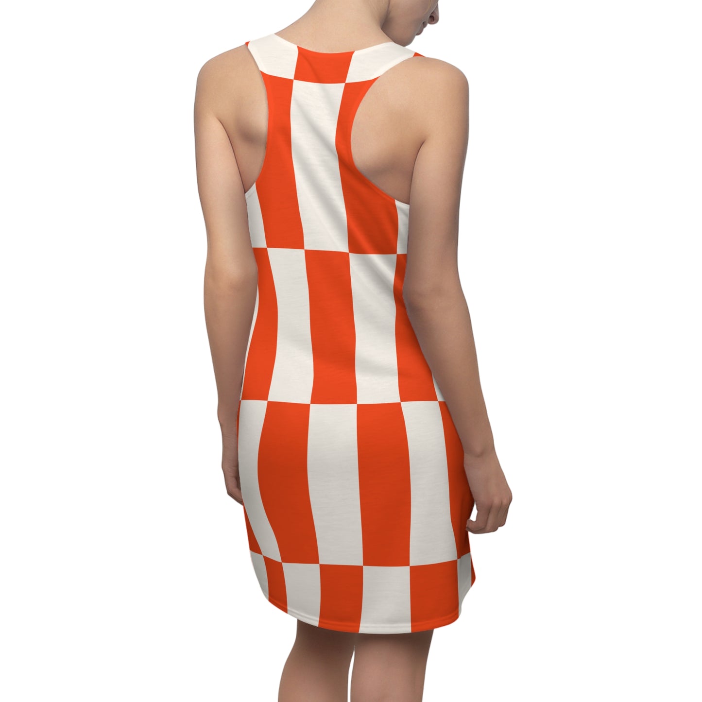 Checkerboard Racerback Kleid – Trendy Sommerkleid