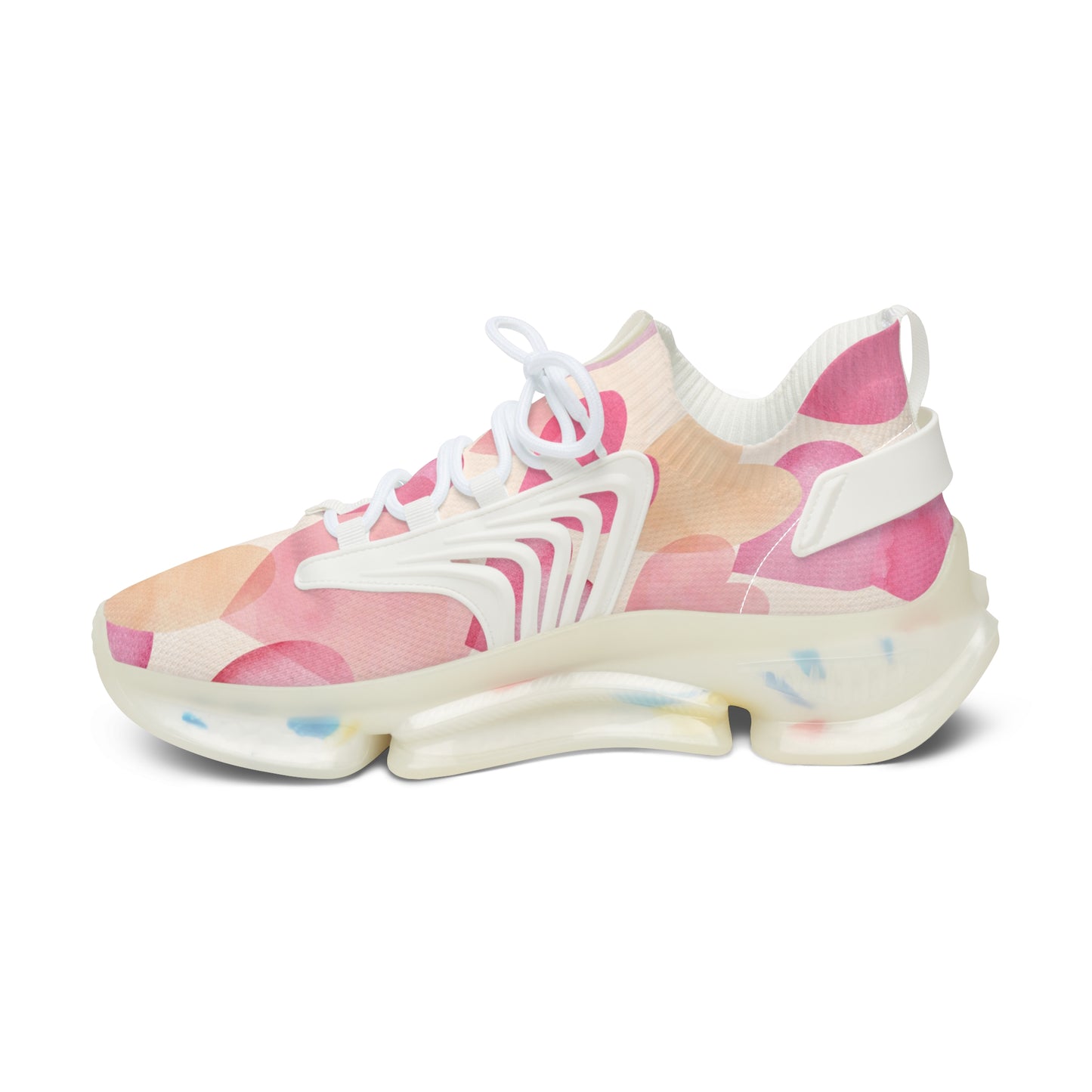 Damen Sneaker mit Herzmuster – Stylische Sportschuhe