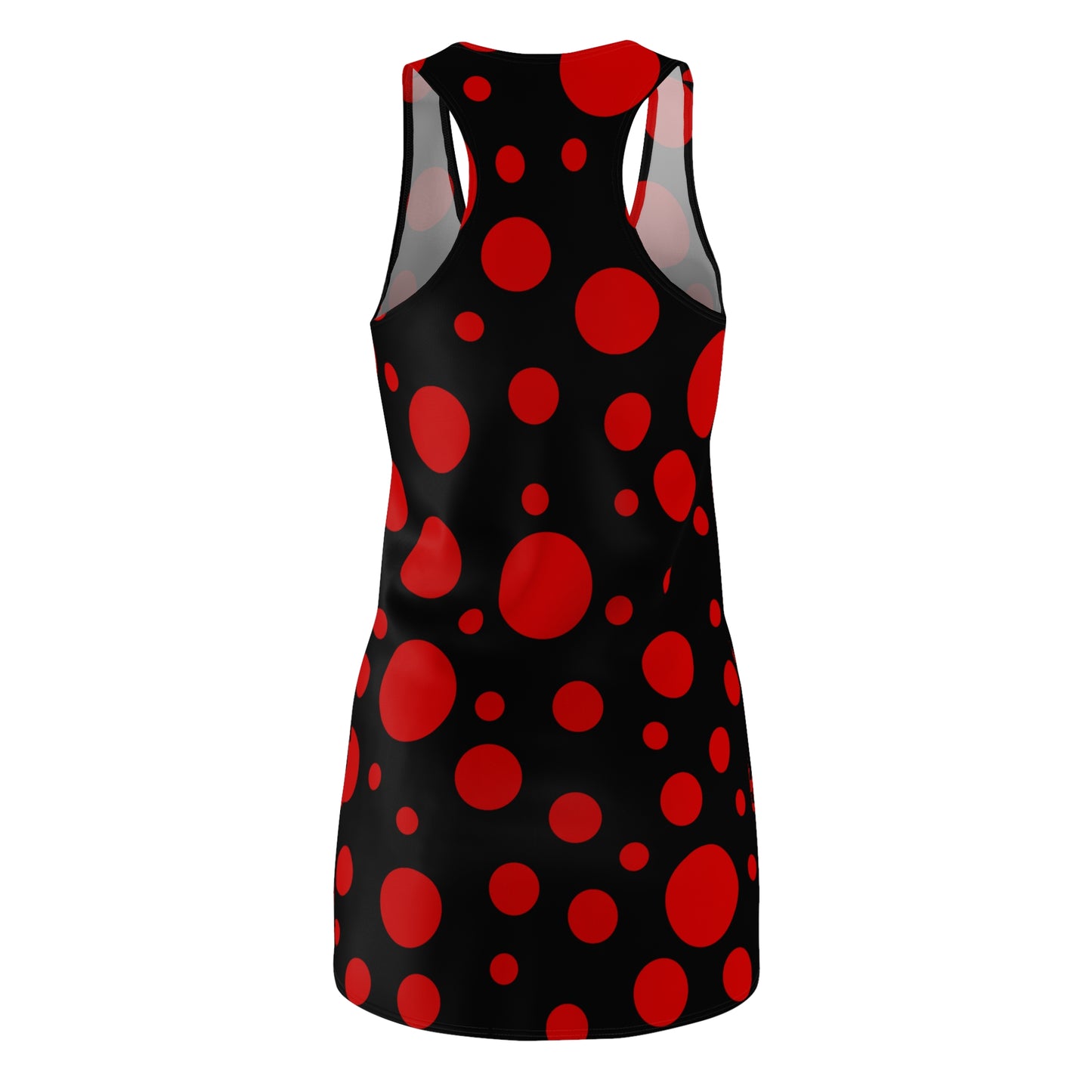 Rot Punkte Racerback Kleid – Kühn & Trendig