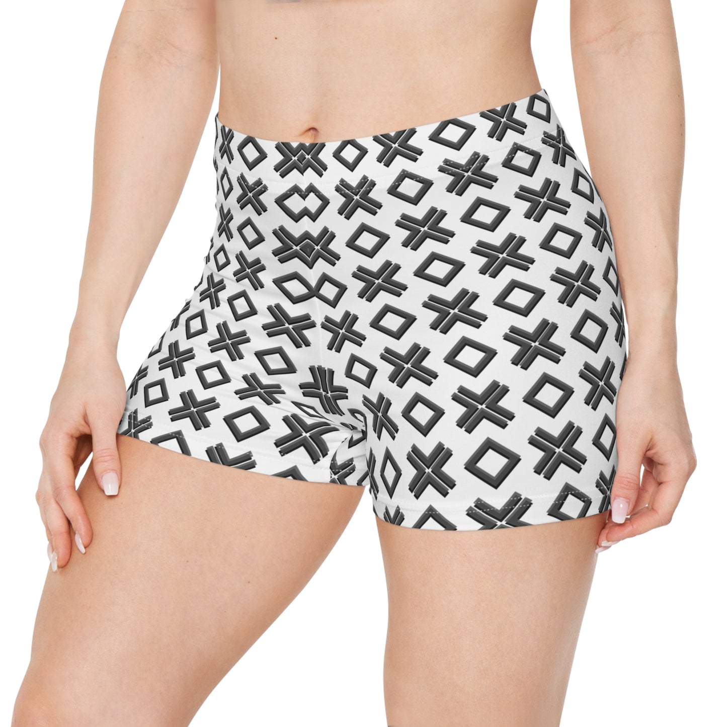 Damen Shorts Geometrisch Modern Premium Activewear Sport Yoga
