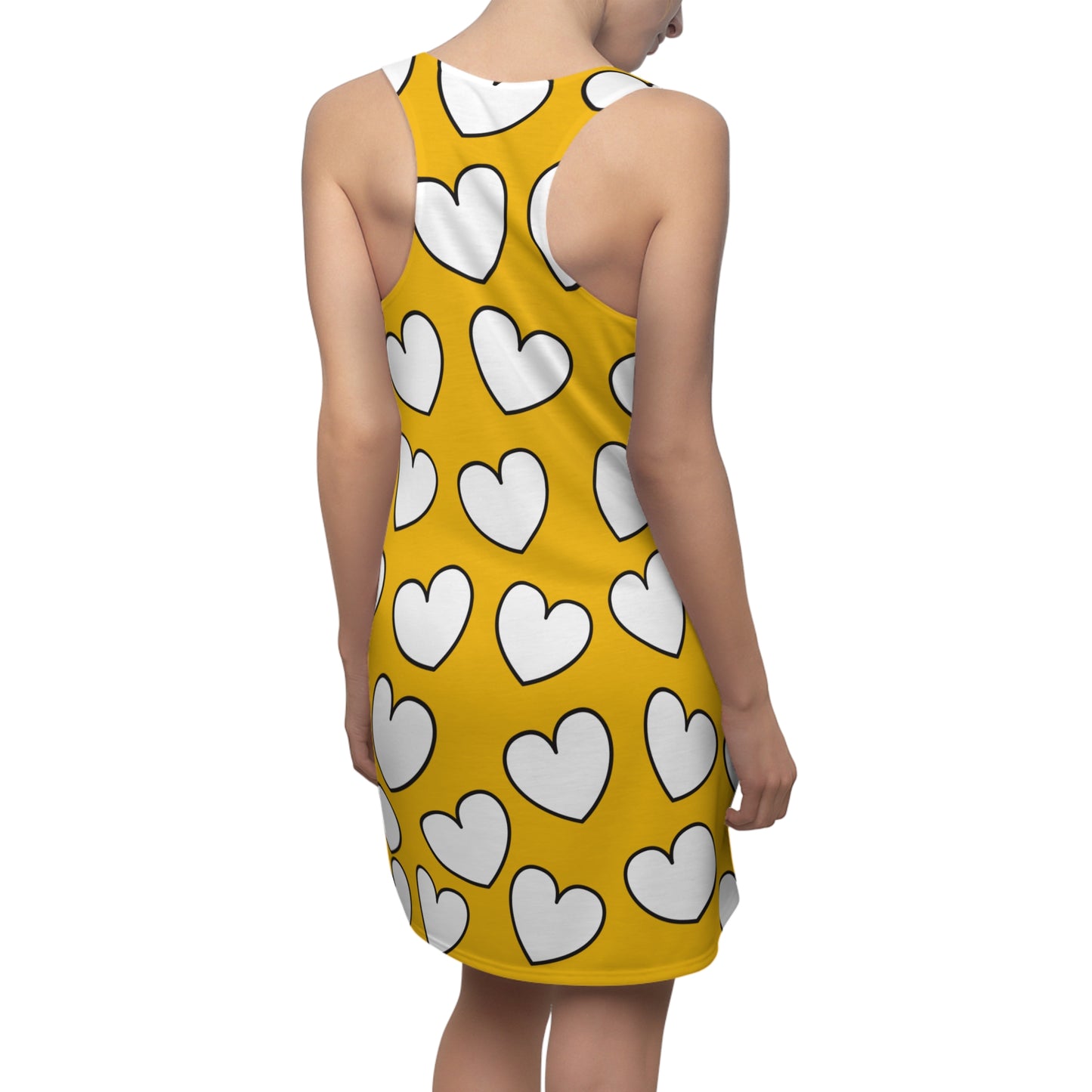Racerback Kleid mit Herzmuster – Verspieltes Sommerkleid