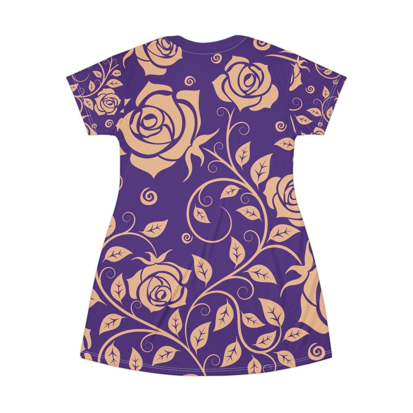 Lilaner Damen Kleid Blumen T Shirt Style Sommer Boho Casual