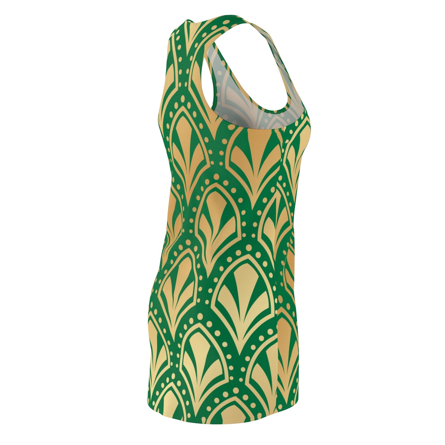 Luxury Racerback Dress mit Elegant Art Deco Muster