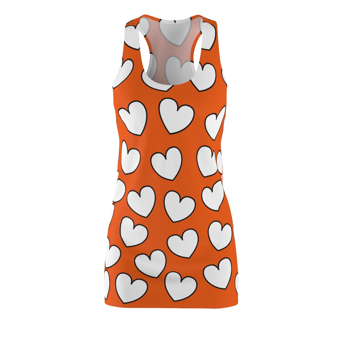 Racerback Kleid mit Herzmuster – Verspieltes Sommerkleid