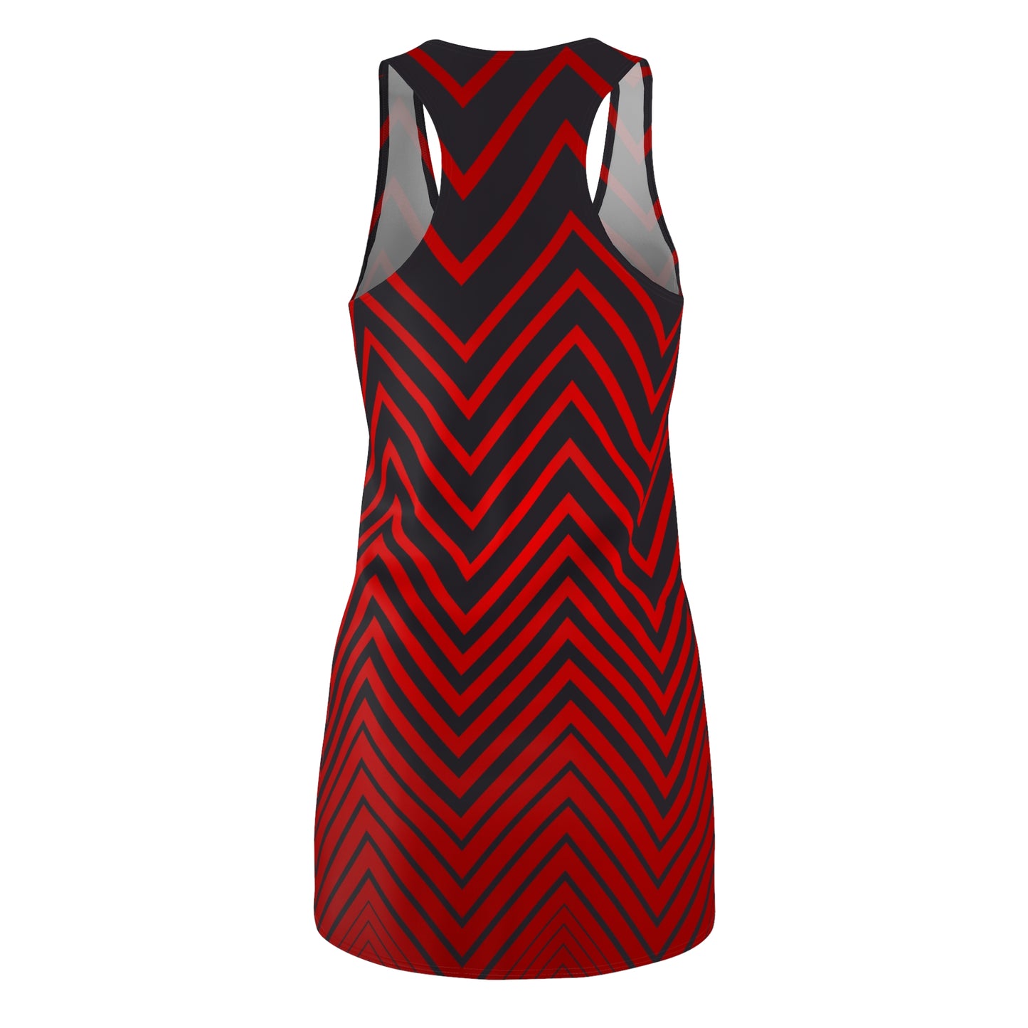 Racerback Damen Kleid Rot Farbverlauf Muster Racerback Sommer Party