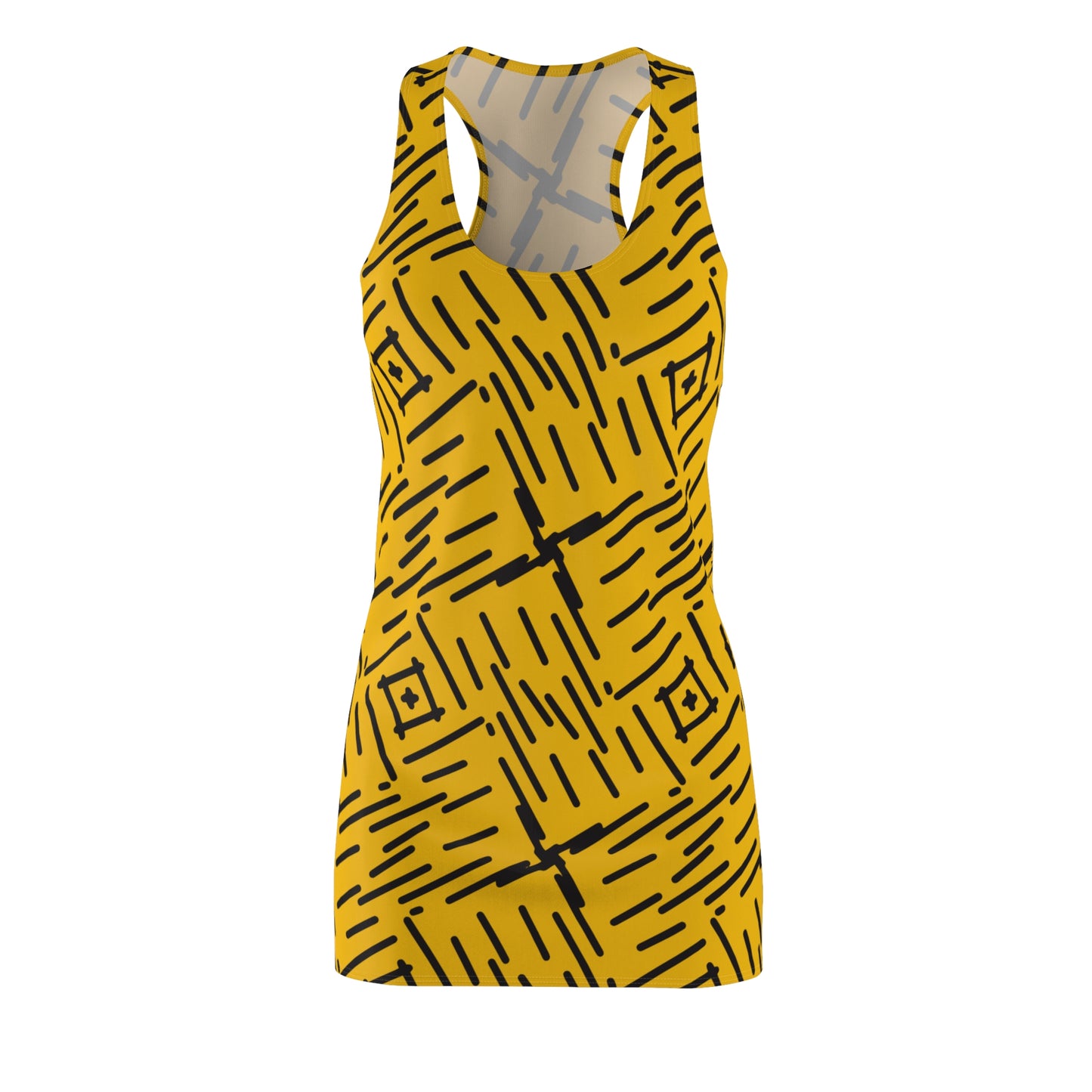 Abstrakt Racerback Kleid – Stylisches Sommerkleid