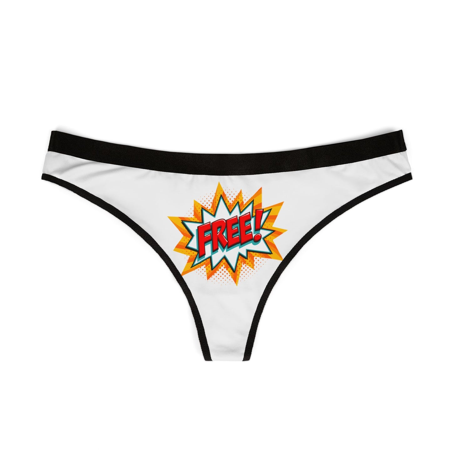 Damen Thong Unterwäsche Atmungsaktive Slips Bequem Free Print