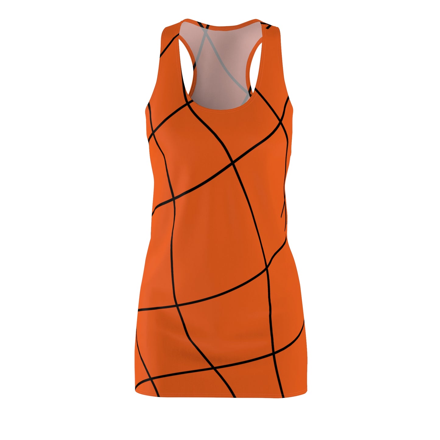 Abstrakt Linien Racerback Kleid – Modernes Sommerkleid