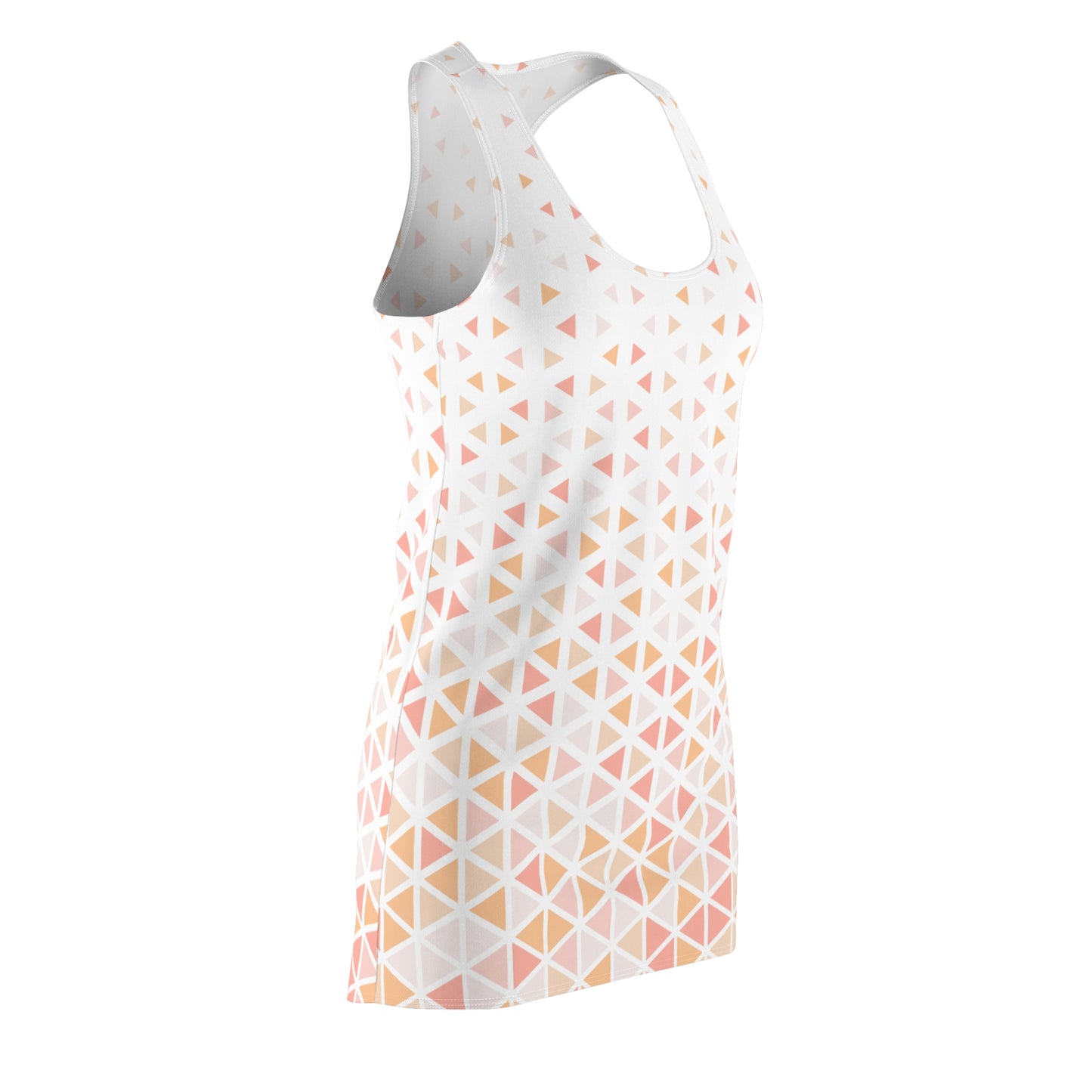 Buntes Dreieck Racerback Kleid – Trendige Sommer Damenmode