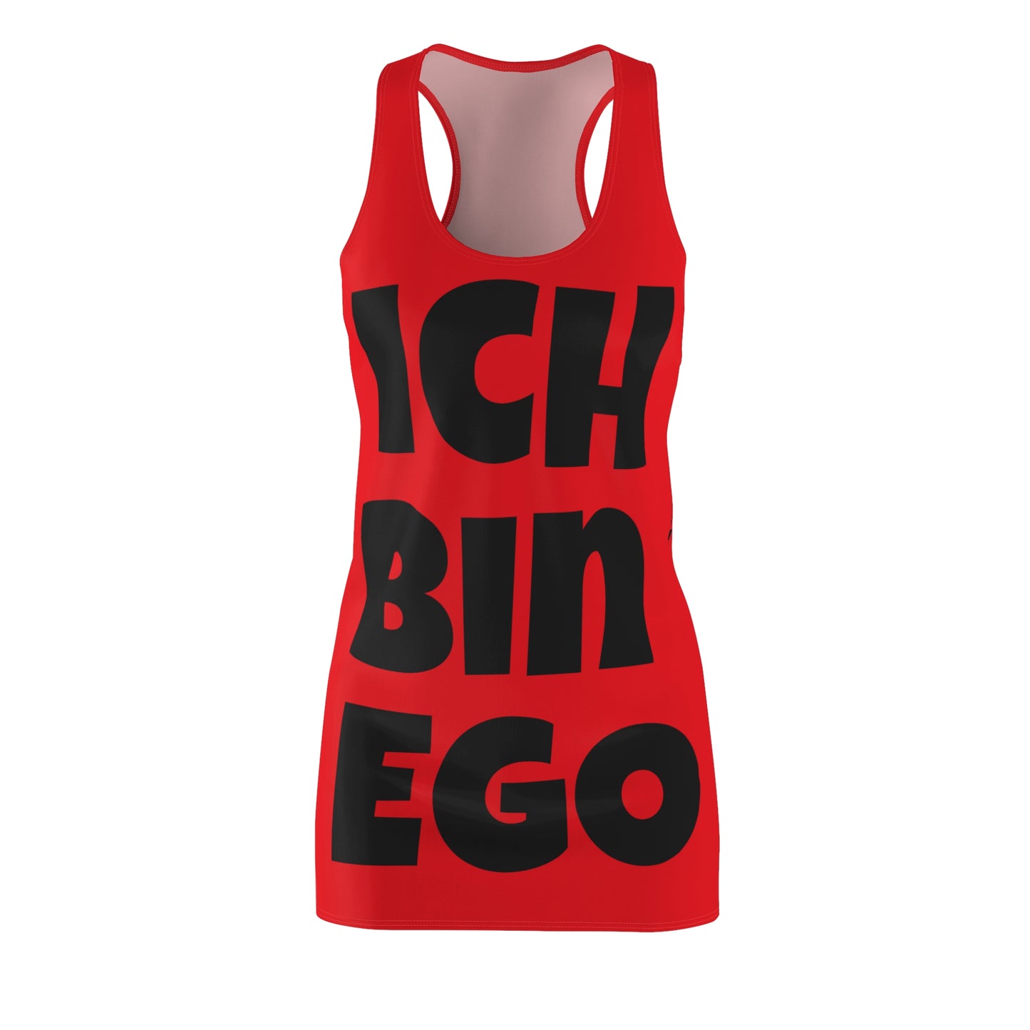 Ich Bin Ego Racerback Kleid – Statement Sommerkleid