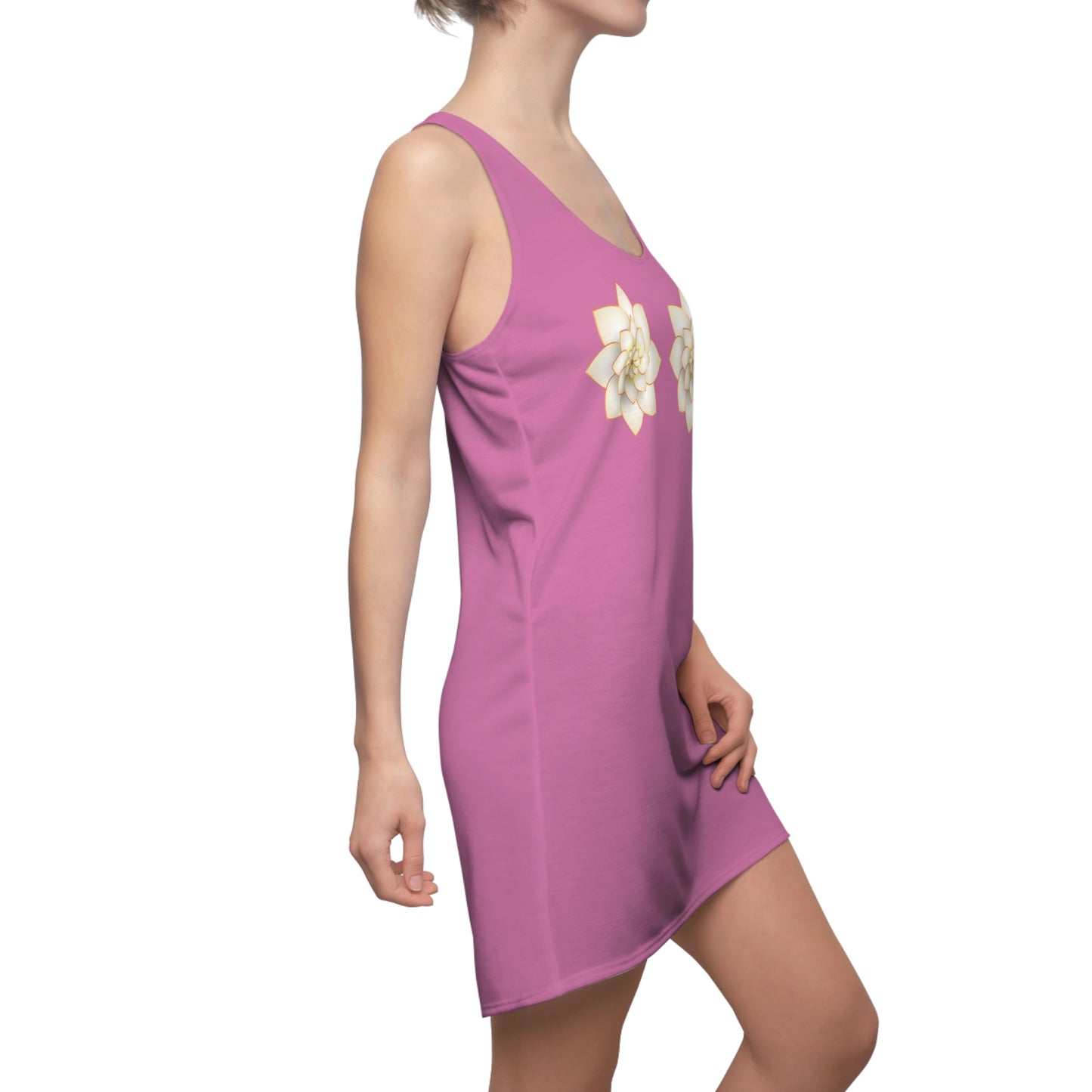 Rosanes Damen Kleid Lotus Racerback Sommer Elegant Alltag Events