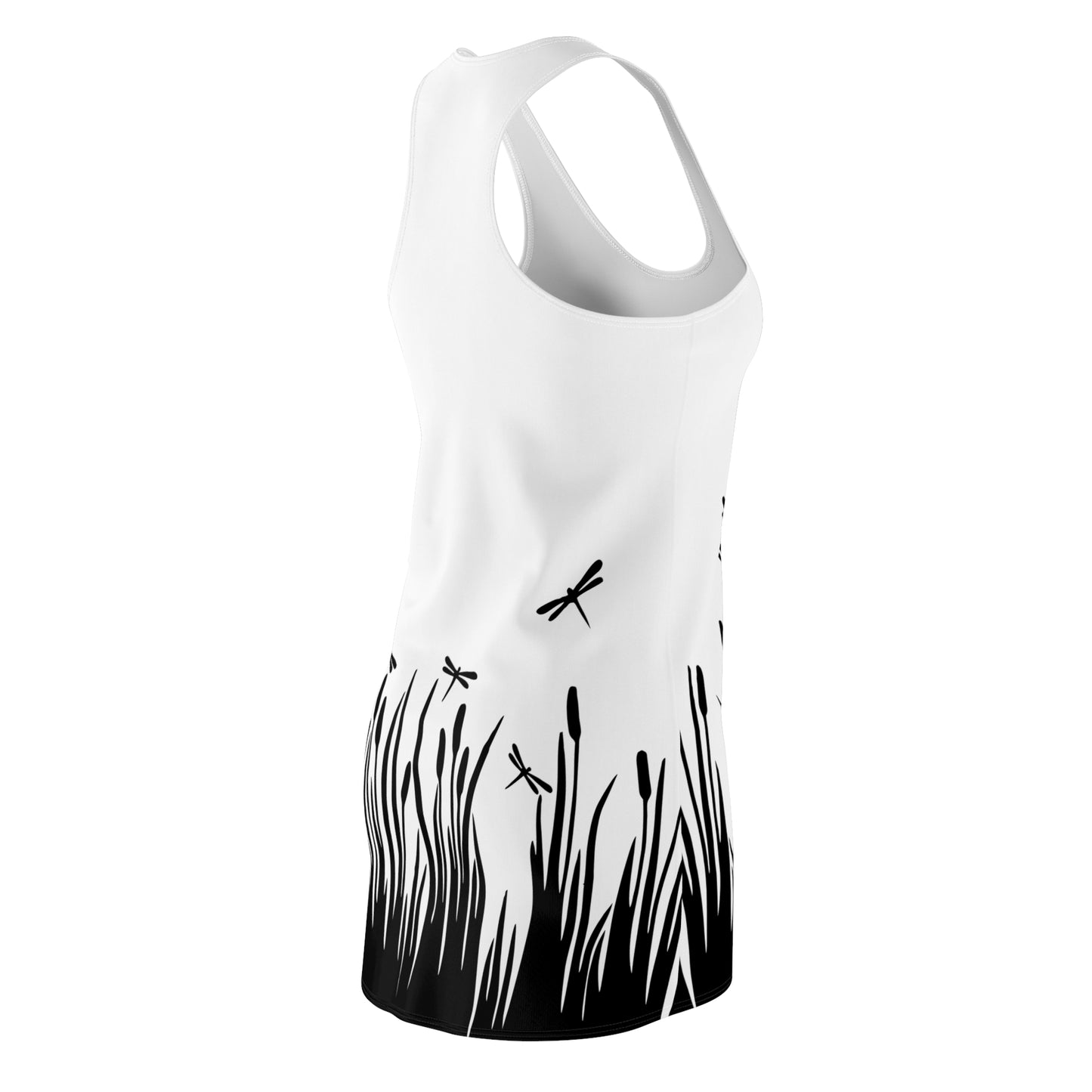 Damen Kleid Libellen Design Racerback Sommer Freizeit Party