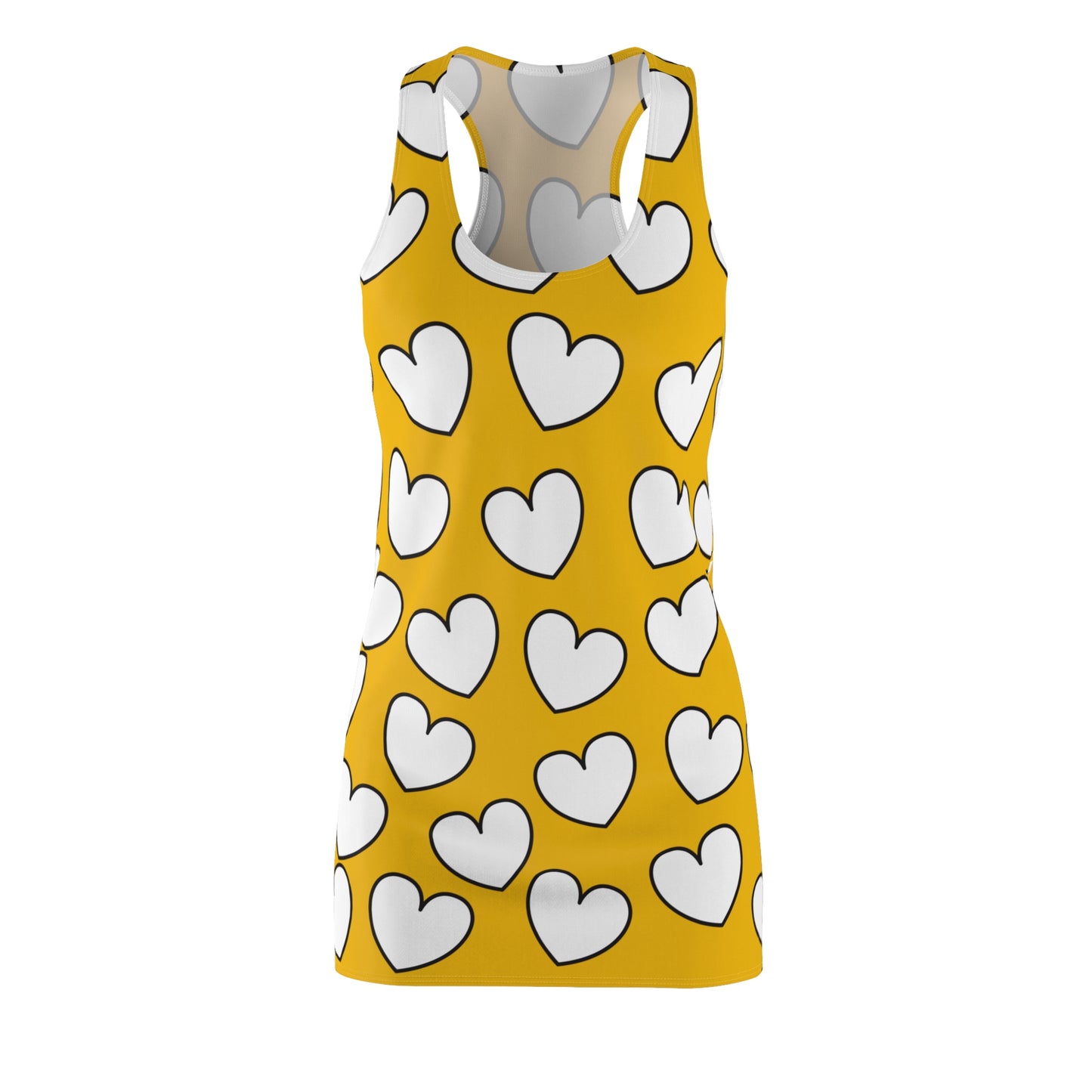 Racerback Kleid mit Herzmuster – Verspieltes Sommerkleid