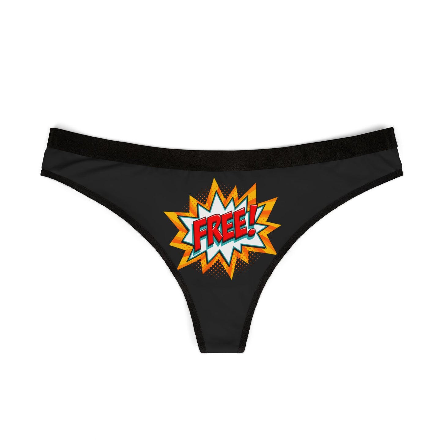 Damen Thong Unterwäsche Atmungsaktive Slips Bequem Free Print