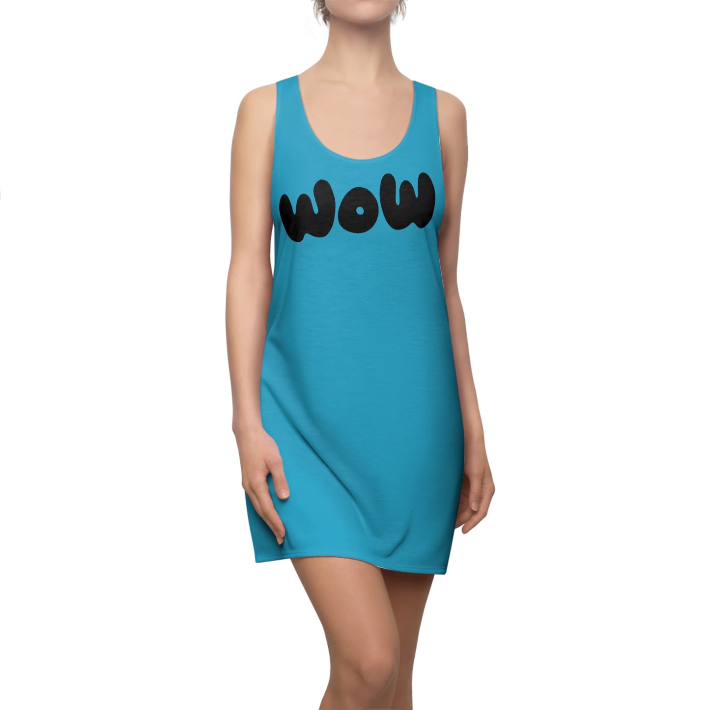 WOW Racerback Kleid – Türkises Trendkleid