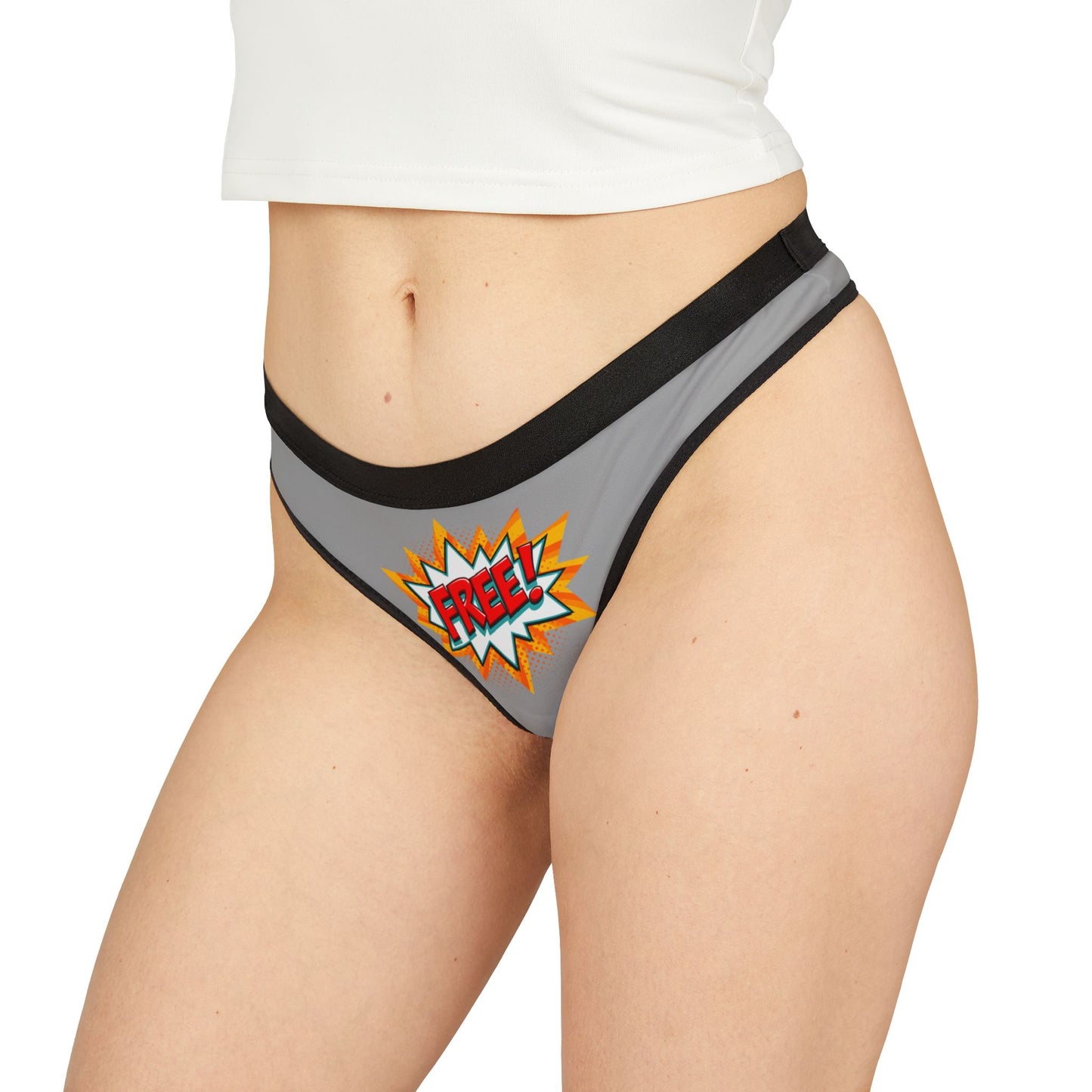 Damen Thong Unterwäsche Atmungsaktive Slips Bequem Free Print