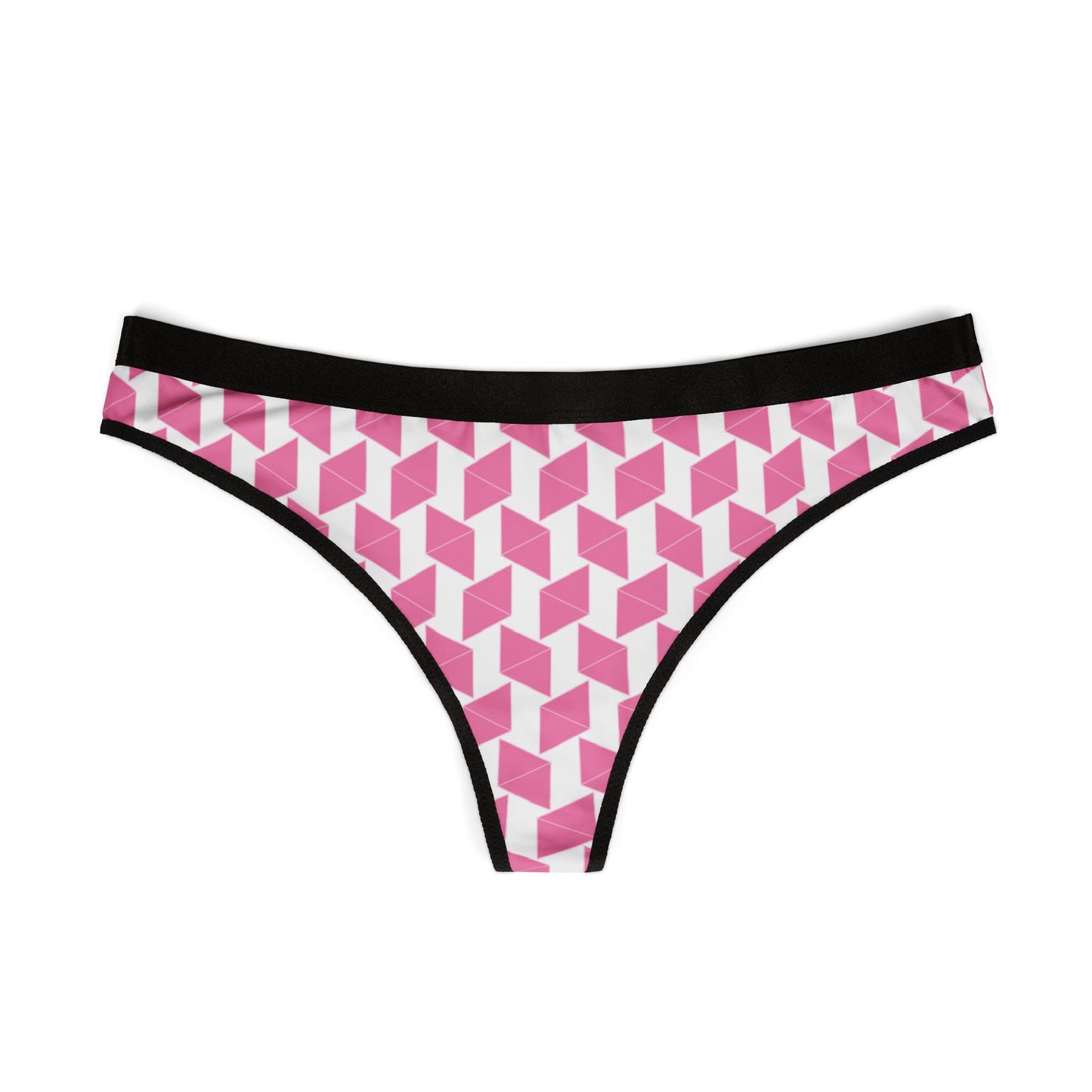 Damen Thong Unterwaesche Bequeme Atmungsaktive Slips mit Geometric