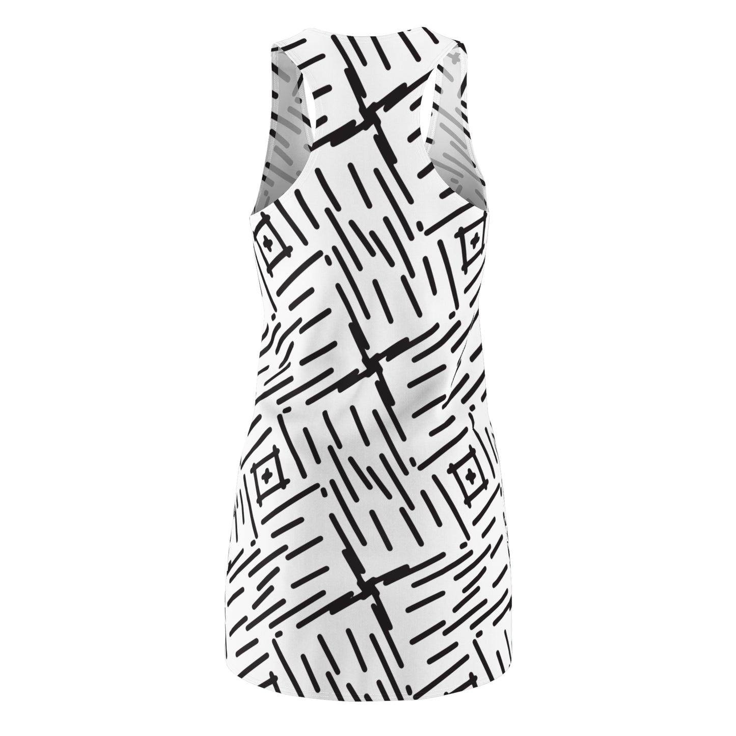 Abstrakt Racerback Kleid – Stylisches Sommerkleid