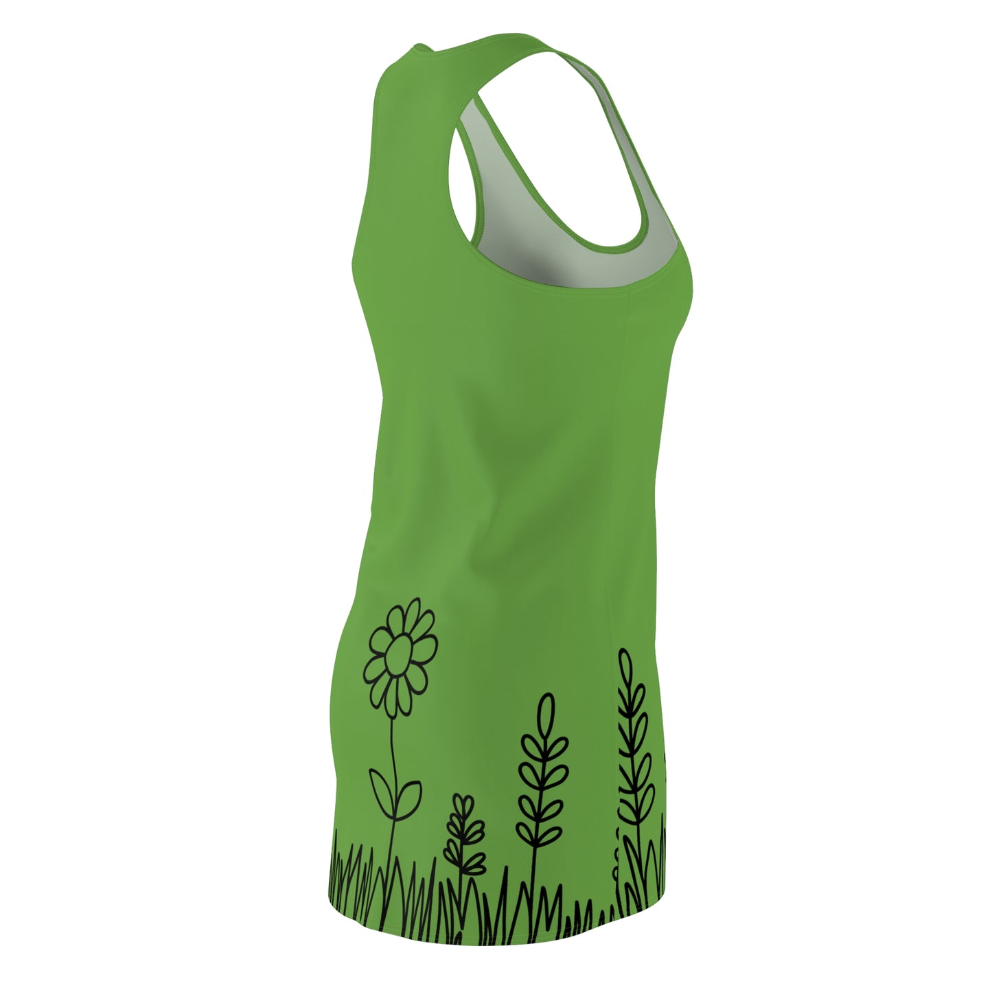 Blumen Racerback Kleid – Bequemes Sommerkleid