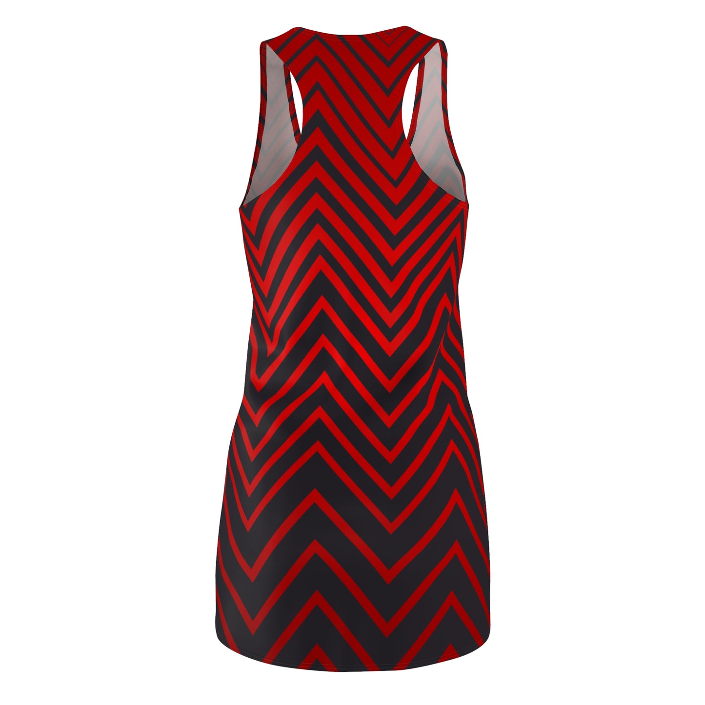 Racerback Damen Kleid Rot Farbverlauf Muster Racerback Sommer Party