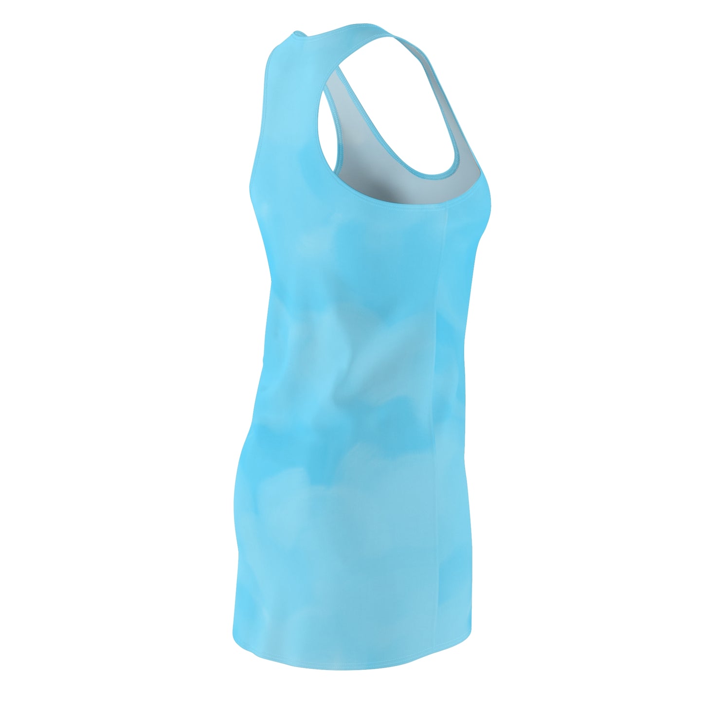 Blau Wolken Racerback Kleid – Leichtes Sommerkleid
