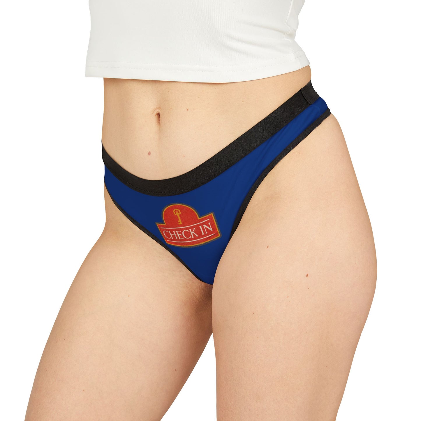 Blaues Damen Thong Unterwäsche Bequeme Atmungsaktive Slips MauserDesign