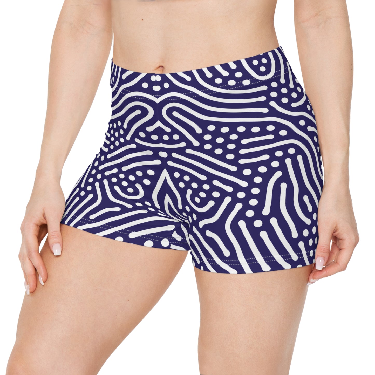 Damen Shorts Linienmuster Modern Premium Activewear Sommermode
