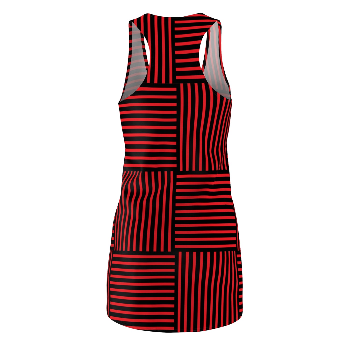 Streifen Racerback Kleid – Modernes Sommerkleid
