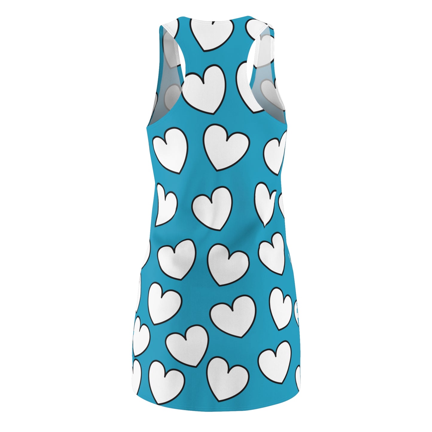 Racerback Kleid mit Herzmuster – Verspieltes Sommerkleid